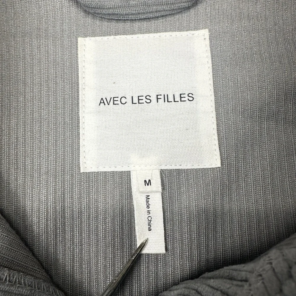 Avec Le Filles Chore Corduroy Shacket Jacket Size M Gray Utility Anthropologie - Picture 3 of 9